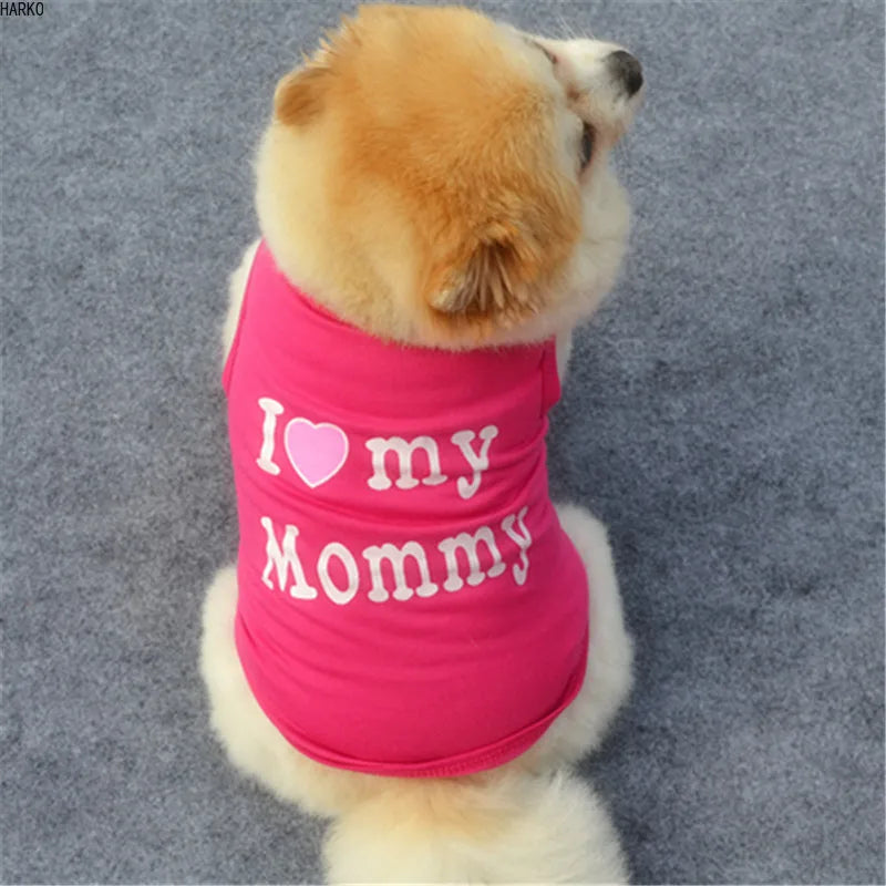 Cute Summer Pet T-Shirts | Puppy Dog Vest | Cotton Dog & Cat Apparel | Fun Pug Costumes for Small Dogs