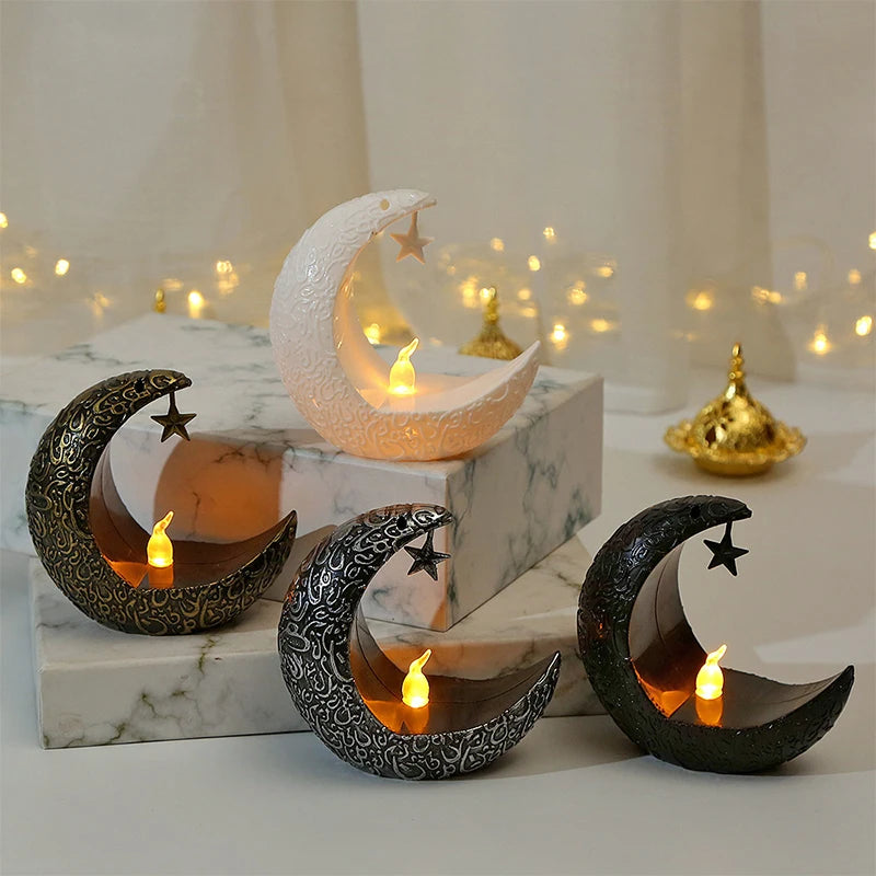 Elegant Star & Moon Candle Holder – Perfect for Christmas, Weddings, and Romantic Home Decor