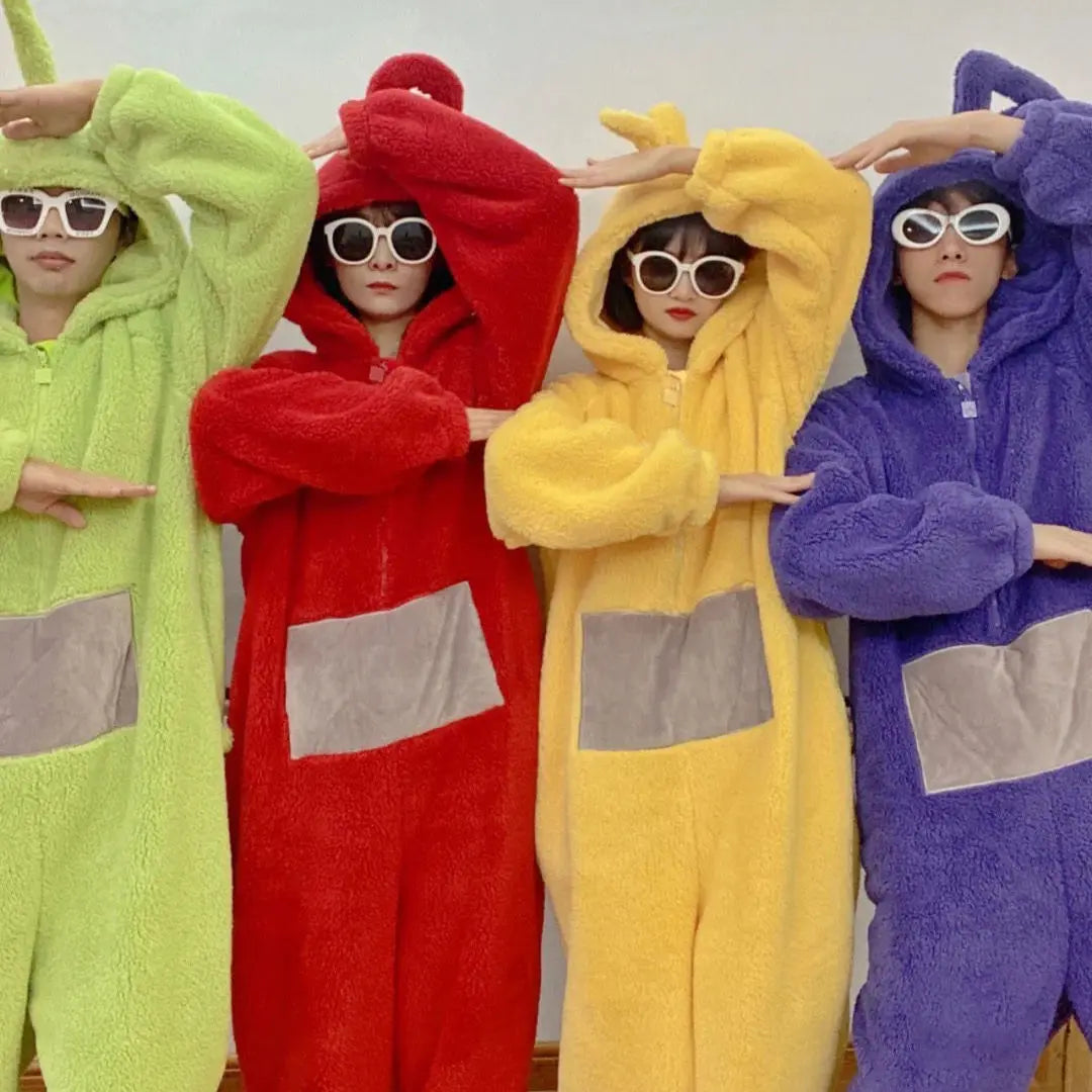 Kids & Adults Teletubbies Costumes – Cozy Long Sleeve Pajamas