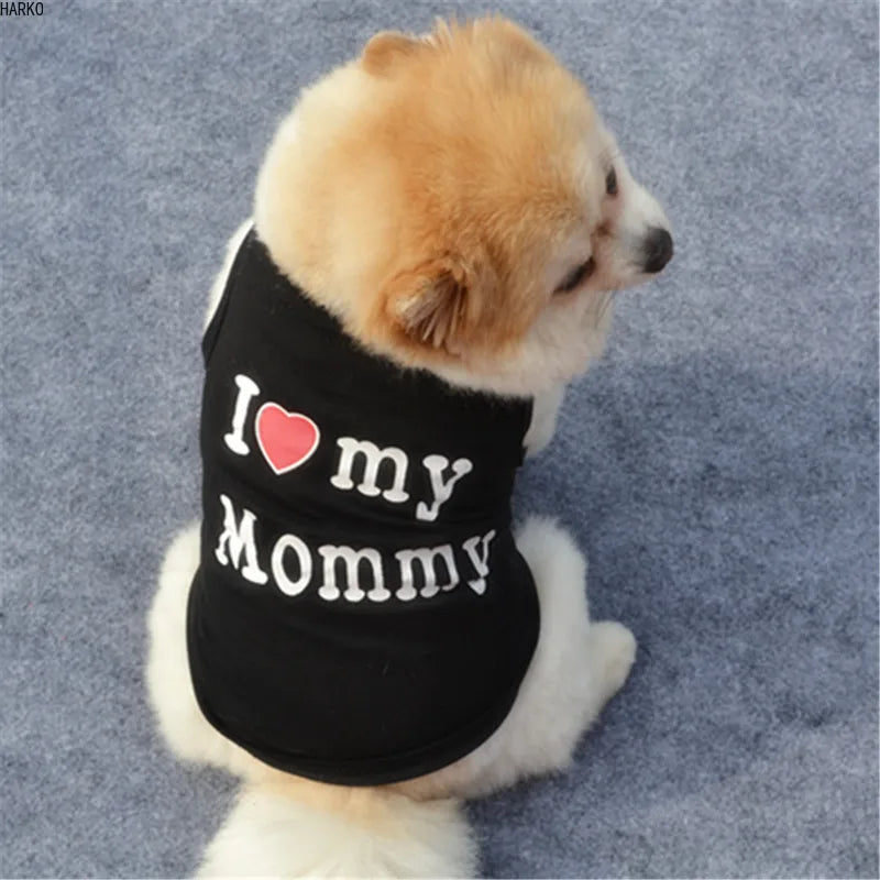 Cute Summer Pet T-Shirts | Puppy Dog Vest | Cotton Dog & Cat Apparel | Fun Pug Costumes for Small Dogs