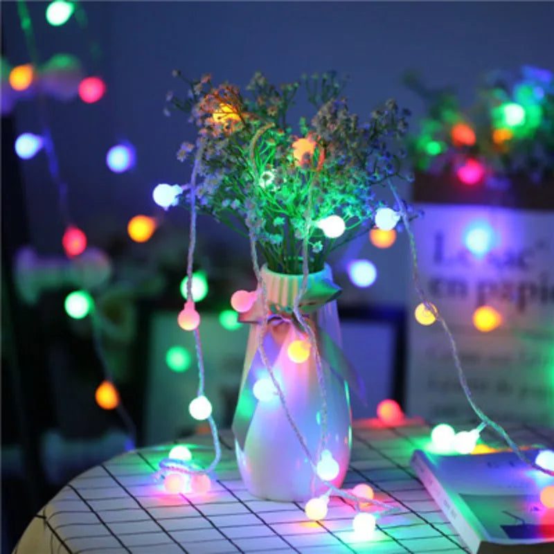 LED Ball String Lights, USB/Battery Operated, Outdoor Fairy Globe Lights for Wedding, Halloween, Garden, and Christmas Decor