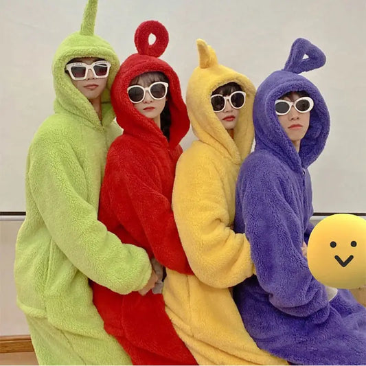 Kids & Adults Teletubbies Costumes – Cozy Long Sleeve Pajamas