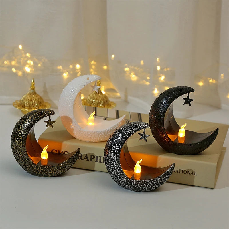 Elegant Star & Moon Candle Holder – Perfect for Christmas, Weddings, and Romantic Home Decor