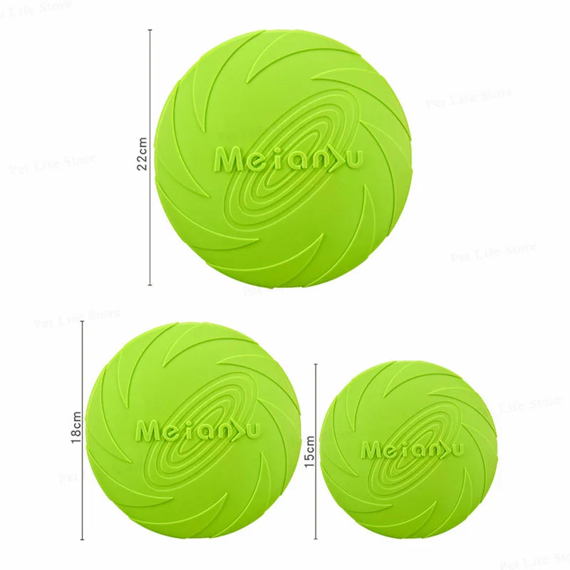 Ouzey Bite Resistant Flying Disc Toys - Durable & Multifunctional Outdoor Interactive Dog Training Discs for Puppies & Dogs