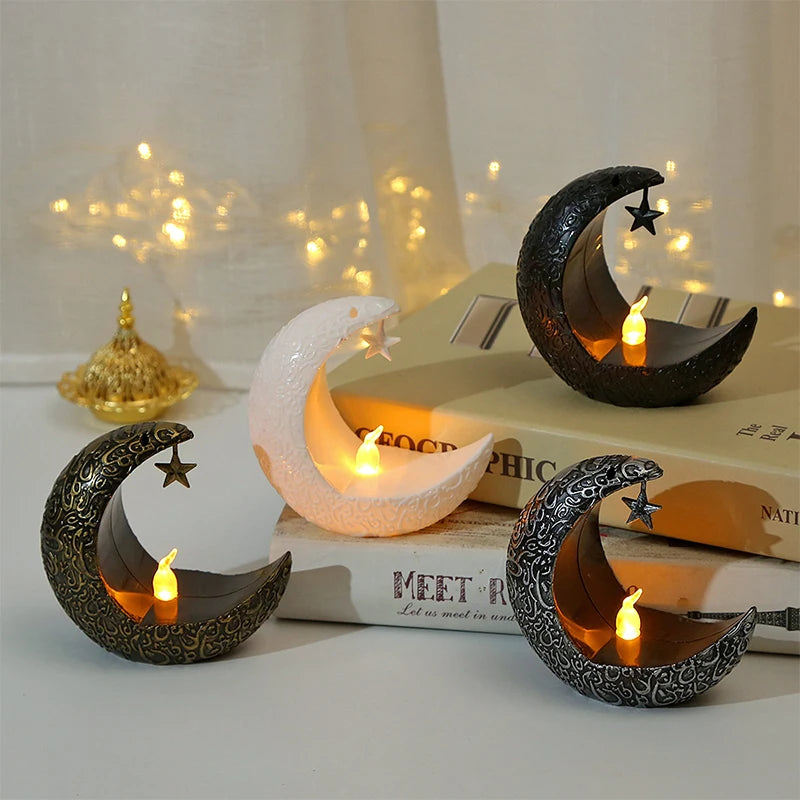 Elegant Star & Moon Candle Holder – Perfect for Christmas, Weddings, and Romantic Home Decor