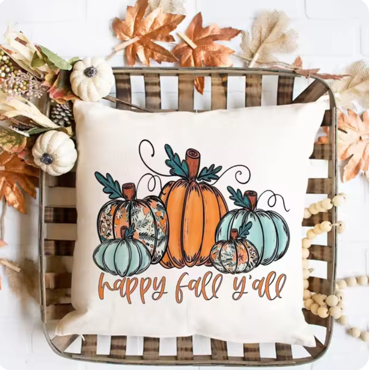 Autumn Cozy: "Pumpkin Spice & Everything Nice" & More Fall Couch Cushion Covers