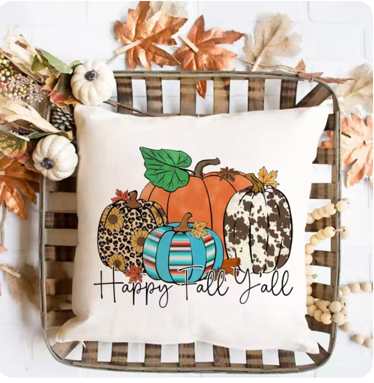 Autumn Cozy: "Pumpkin Spice & Everything Nice" & More Fall Couch Cushion Covers