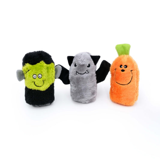 Zippy Paws Halloween 2024 Squeakie Buddies Plush Dog Toy – 3 Pack