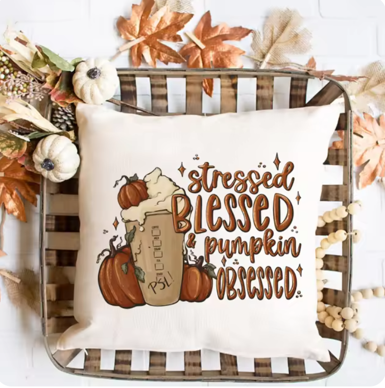 Autumn Cozy: "Pumpkin Spice & Everything Nice" & More Fall Couch Cushion Covers